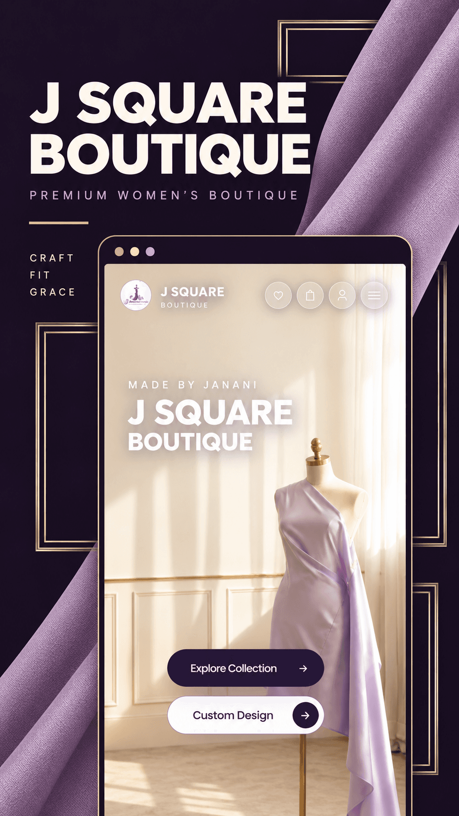 J Square Boutique mobile showcase