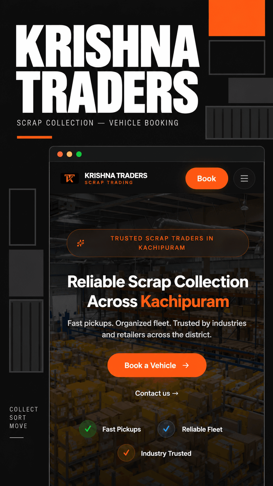 Krishna Traders mobile showcase