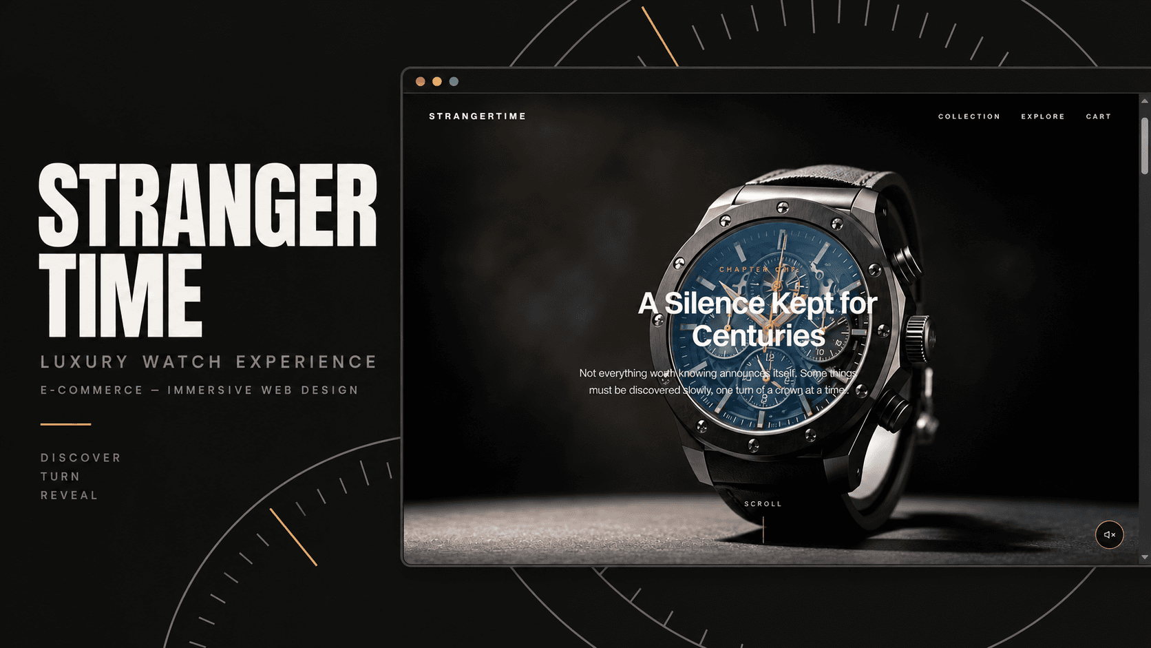 StrangerTime desktop showcase